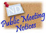 ND Public Meetings database
