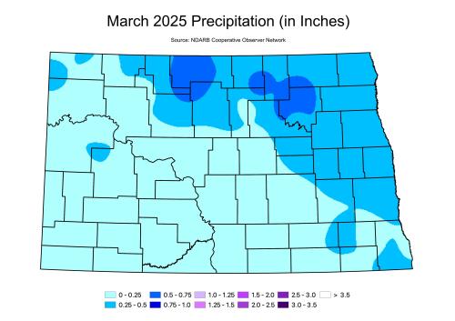 This is a precipitation map from 03 of 2025