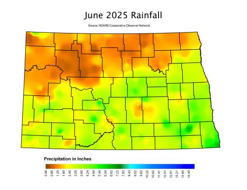 This is a precipitation map from 06 of 2025